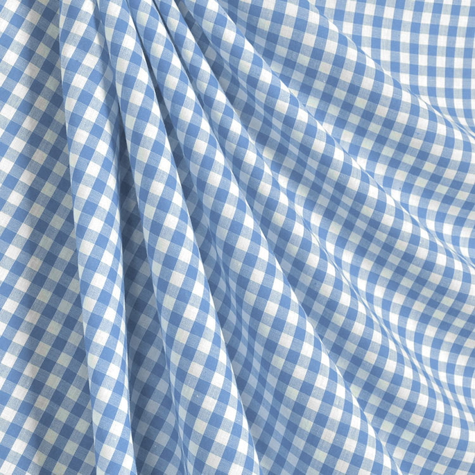 1/4" Blue Gingham Fabric image 2 of 2