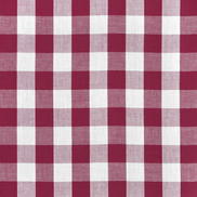 1" Burgundy Gingham Fabric