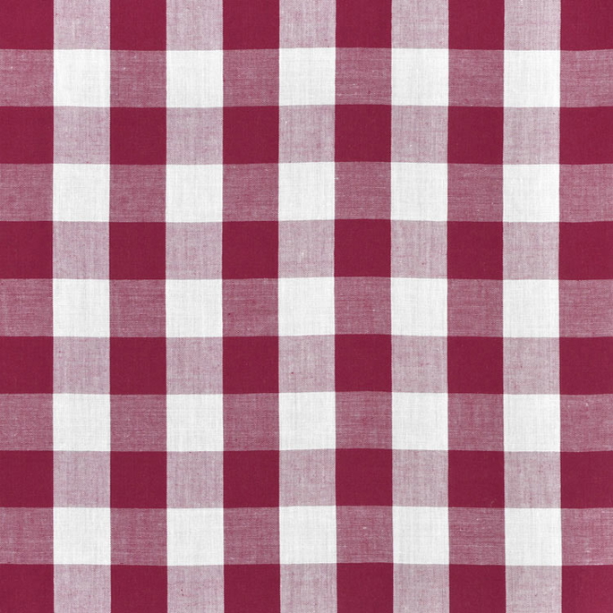 1" Burgundy Gingham Fabric image 1 of 2