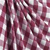 1" Burgundy Gingham Fabric - Image 2