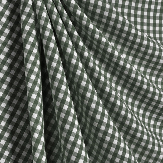 1/4" Hunter Green Gingham Fabric image 2 of 2