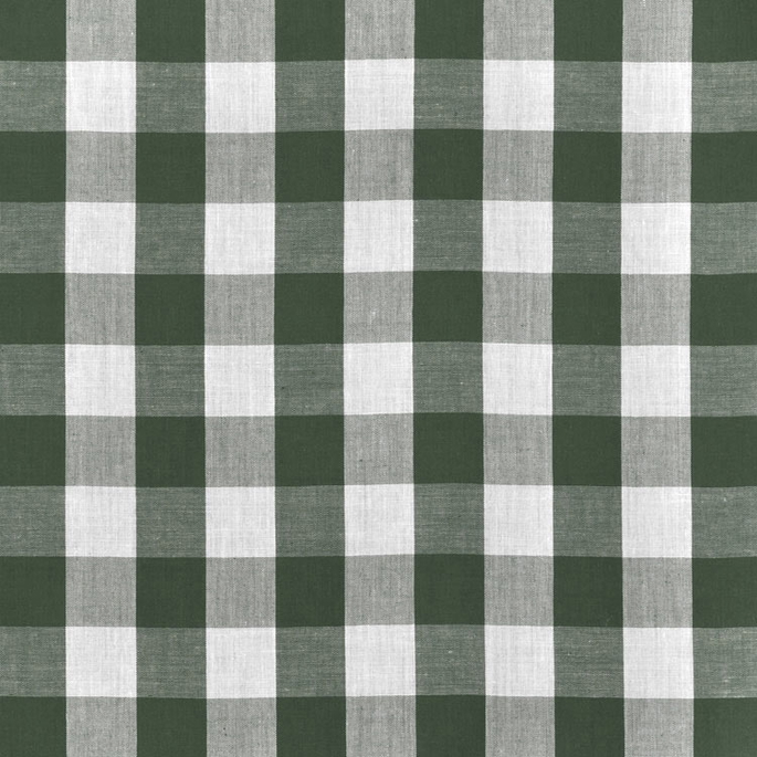 1" Hunter Green Gingham Fabric image 1 of 2