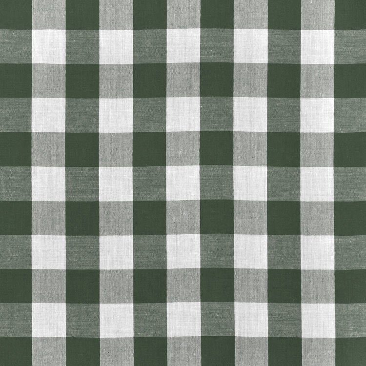 1" Hunter Green Gingham Fabric