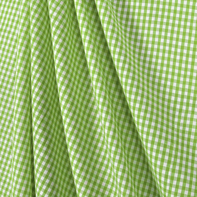 1/8" Lime Green Gingham Fabric image 2 of 2