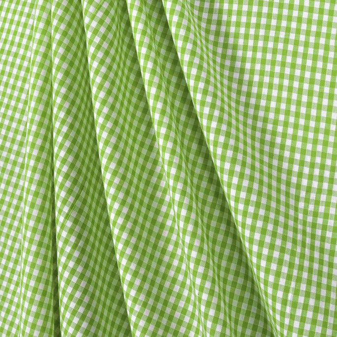 1/8" Lime Green Gingham Fabric image 2 of 2