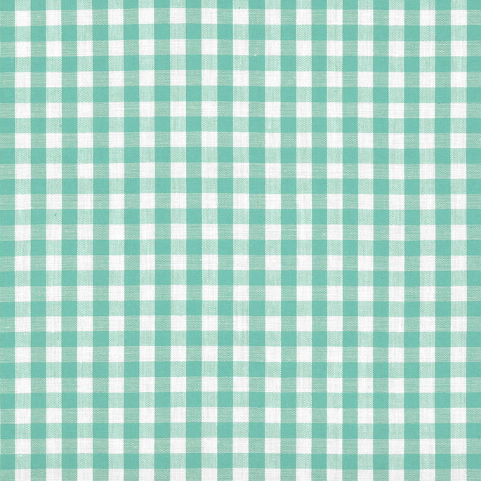 1/4" Mint Green Gingham Fabric image 1 of 2