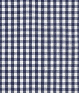 1/4 inch Navy Blue Gingham Fabric