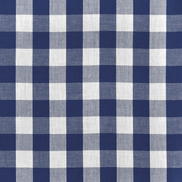 1" Navy Blue Gingham Fabric