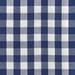 1" Navy Blue Gingham Fabric