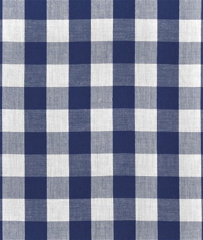 1 inch Navy Blue Gingham Fabric
