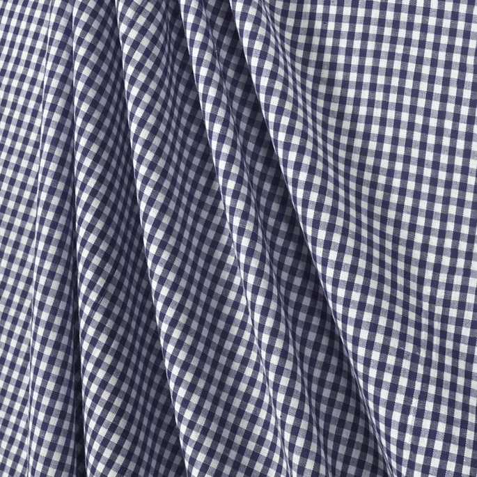 1/8" Navy Blue Gingham Fabric image 2 of 2