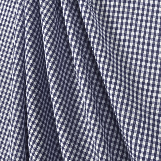 1/8" Navy Blue Gingham Fabric image 2 of 2