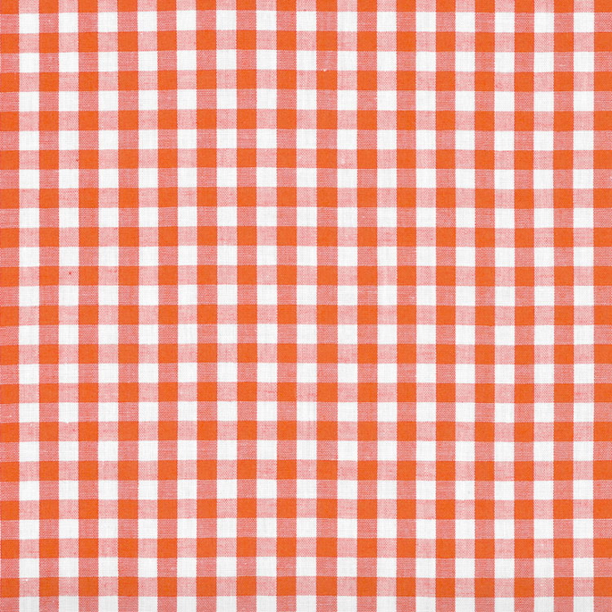 1/4" Orange Gingham Fabric image 1 of 2