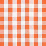 1" Orange Gingham Fabric