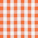 1" Orange Gingham Fabric