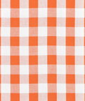 1" Orange Gingham Fabric