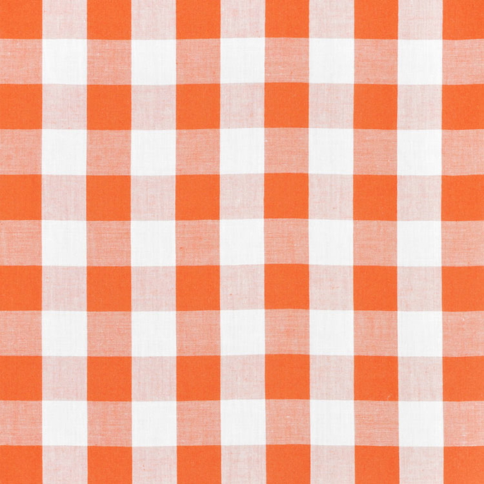1" Orange Gingham Fabric image 1 of 2