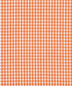 1 Orange Gingham Fabric