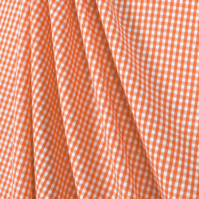 1/8" Orange Gingham Fabric image 2 of 2