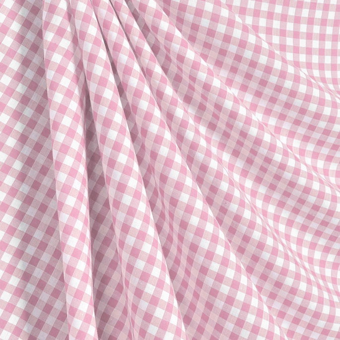 1/4" Pink Gingham Fabric image 2 of 2