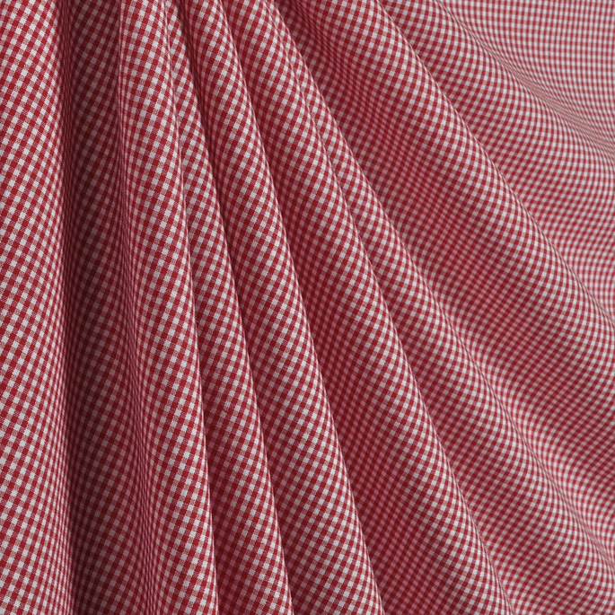 1/16" Red Gingham Fabric image 2 of 2