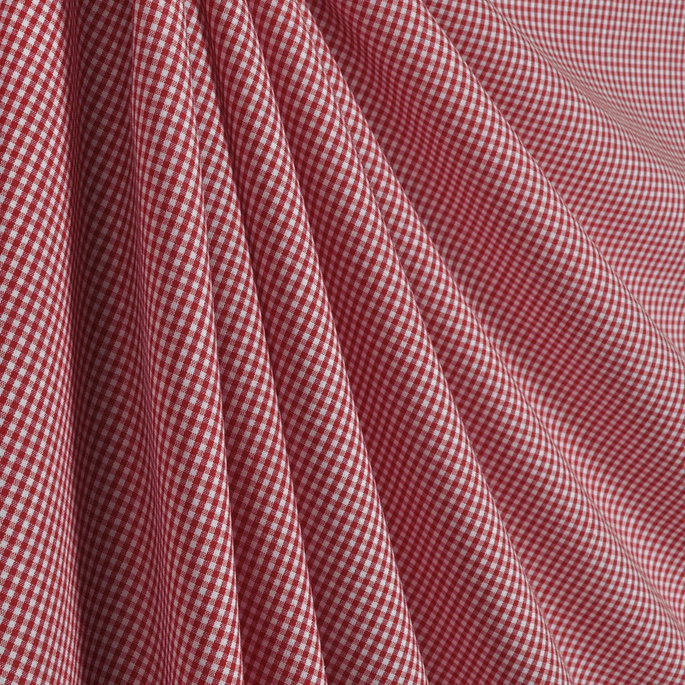 1/16" Red Gingham Fabric image 2 of 2