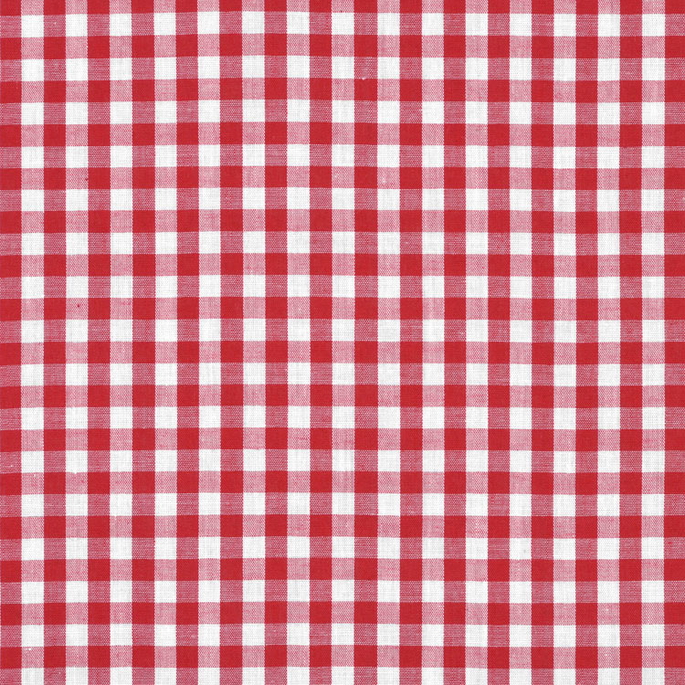 1/4" Red Gingham Fabric image 1 of 2