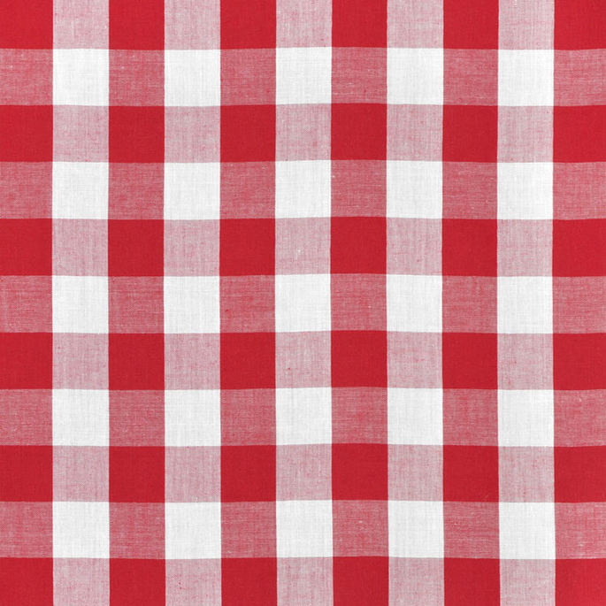 1" Red Gingham Fabric image 1 of 2