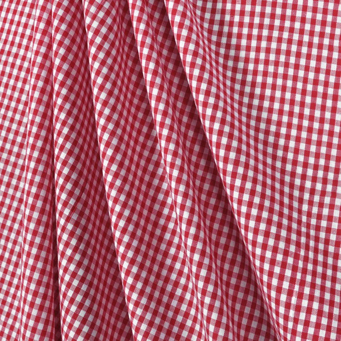 1/8" Red Gingham Fabric image 2 of 2