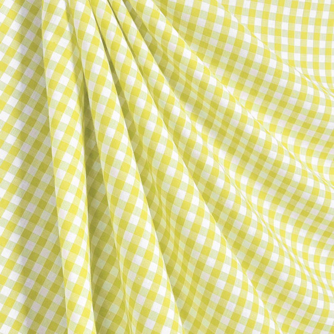 1/4" Yellow Gingham Fabric image 2 of 2