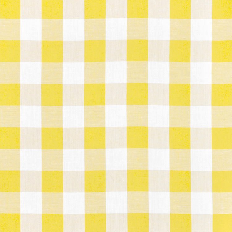 60 Gingham Fabric Yellow - 1