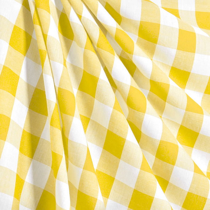 1" Yellow Gingham Fabric image 2 of 2