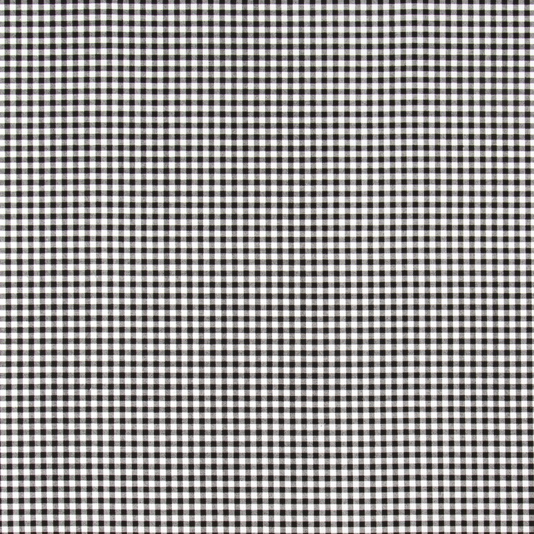 Premier Prints Gingham Black Canvas Fabric