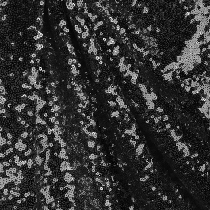 Black Glitz Sequin Fabric image 2 of 2