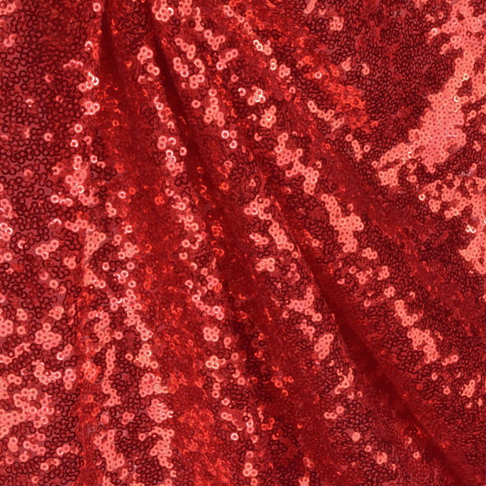 Red Glitz Sequin Fabric image 2 of 2