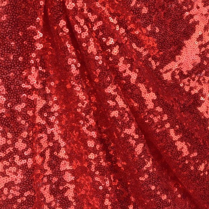 Red Glitz Sequin Fabric image 2 of 2