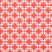 Premier Prints Gotcha Coral/White Canvas Fabric