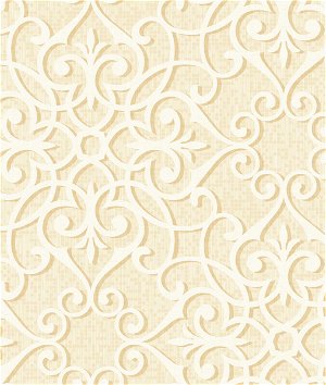 Seabrook Designs Jasper Ironwork Metallic Gold & Off-White Wallpaper