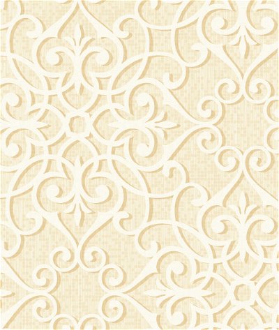 Seabrook Designs Jasper Ironwork Metallic Gold & Off-White Wallpaper