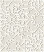 Seabrook Designs Jasper Ironwork Metallic Silver & White Wallpaper