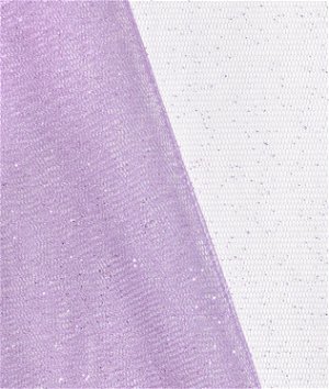 Lilac Glitter Tulle Fabric