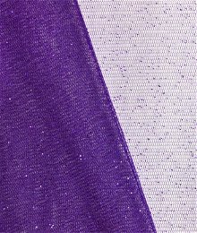 Purple Glitter Tulle Fabric