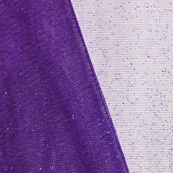 Purple Glitter Tulle Fabric image 1 of 1