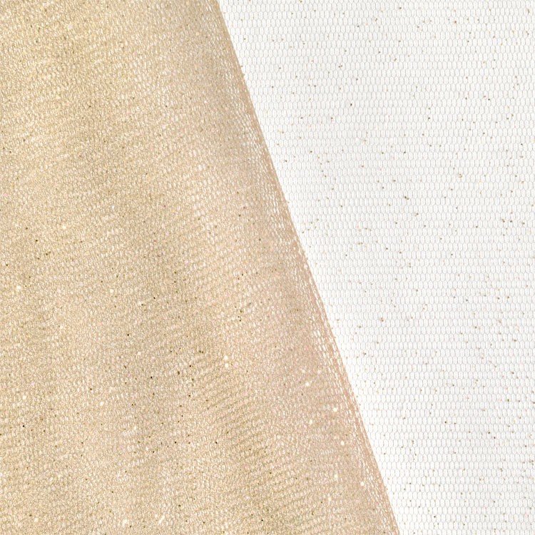 Sand Glitter Tulle Fabric