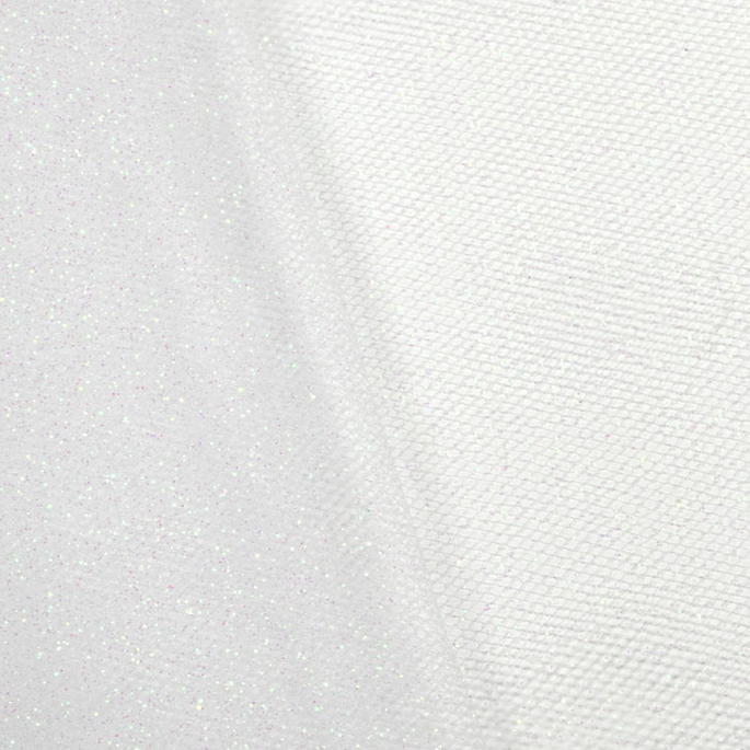 6" White Glitter Tulle - 10 Yards image 2 of 2