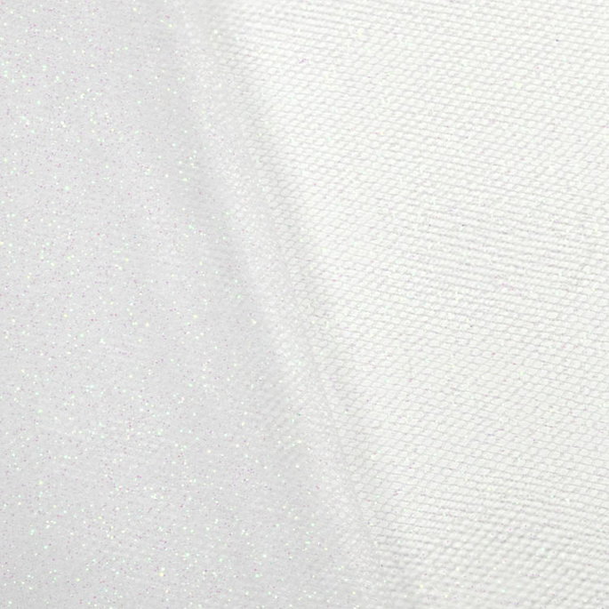 6" White Glitter Tulle - 10 Yards image 2 of 2