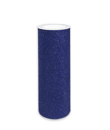 6" Navy Blue Glitter Tulle - 10 Yards