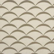 Lee Jofa Modern Crescent White/Taupe Fabric