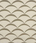 Lee Jofa Modern Crescent White/Taupe Fabric