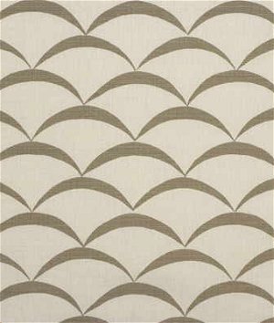 Lee Jofa Modern Crescent White/Taupe Fabric